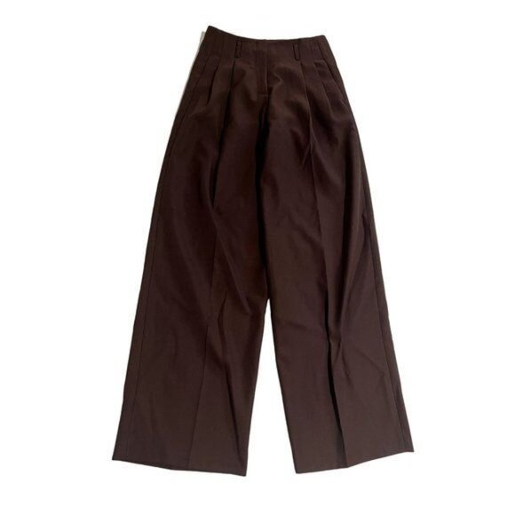 Golden Goose Coffee Colored Wool Gabardine Pants in Chicory Coffee - Picture 1 of 10